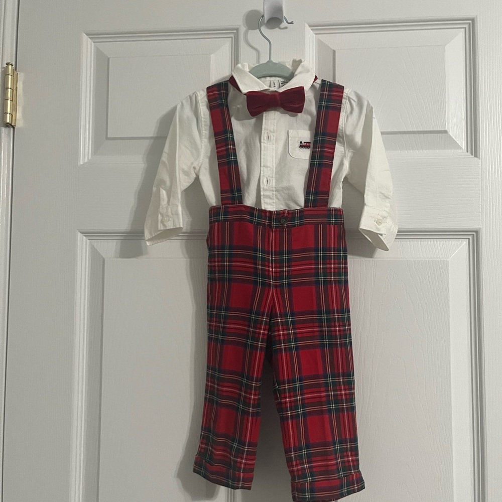 Janie and Jack Christmas Plaid Outfit